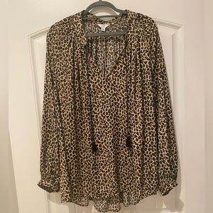 Crown & Ivy Tunic - New - Leopard Print - 3XL
